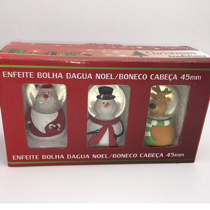 2015 new design Christmas mini snow globes wholesale