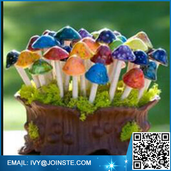 Customized mushroom decorations for garden ceramic mushroom figurines