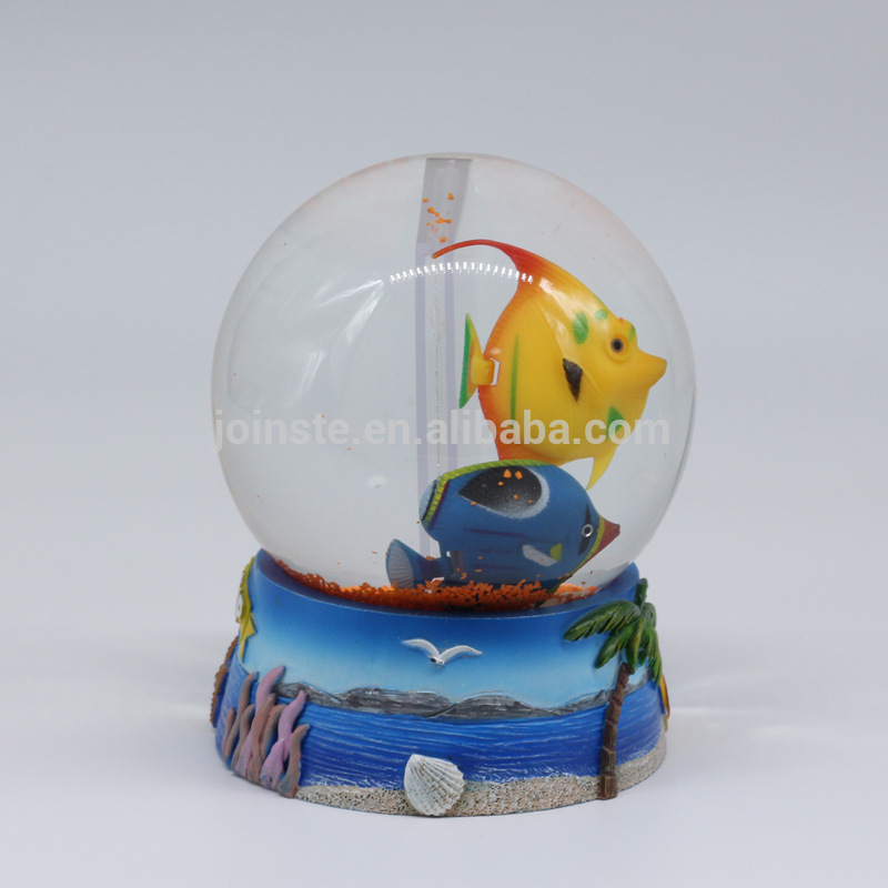 Sea Fish Snow globe, Custom Accept Fish Snow globe