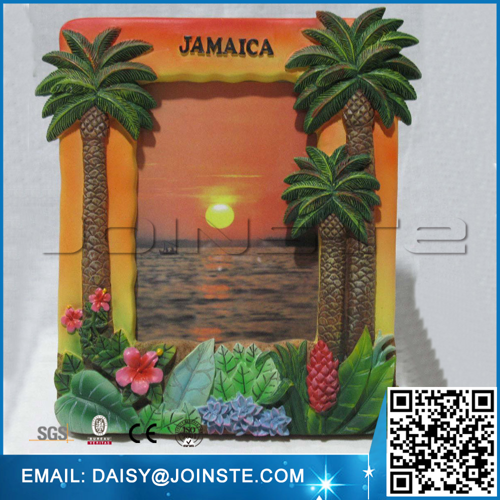 JAMAICA souvenir resin 3d photo frame