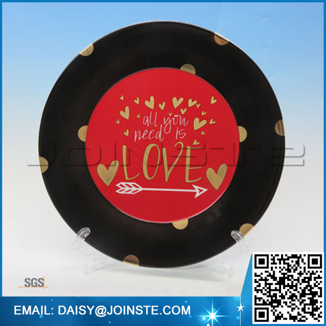 Party plate,valentine party supplies,valentine's day decorations