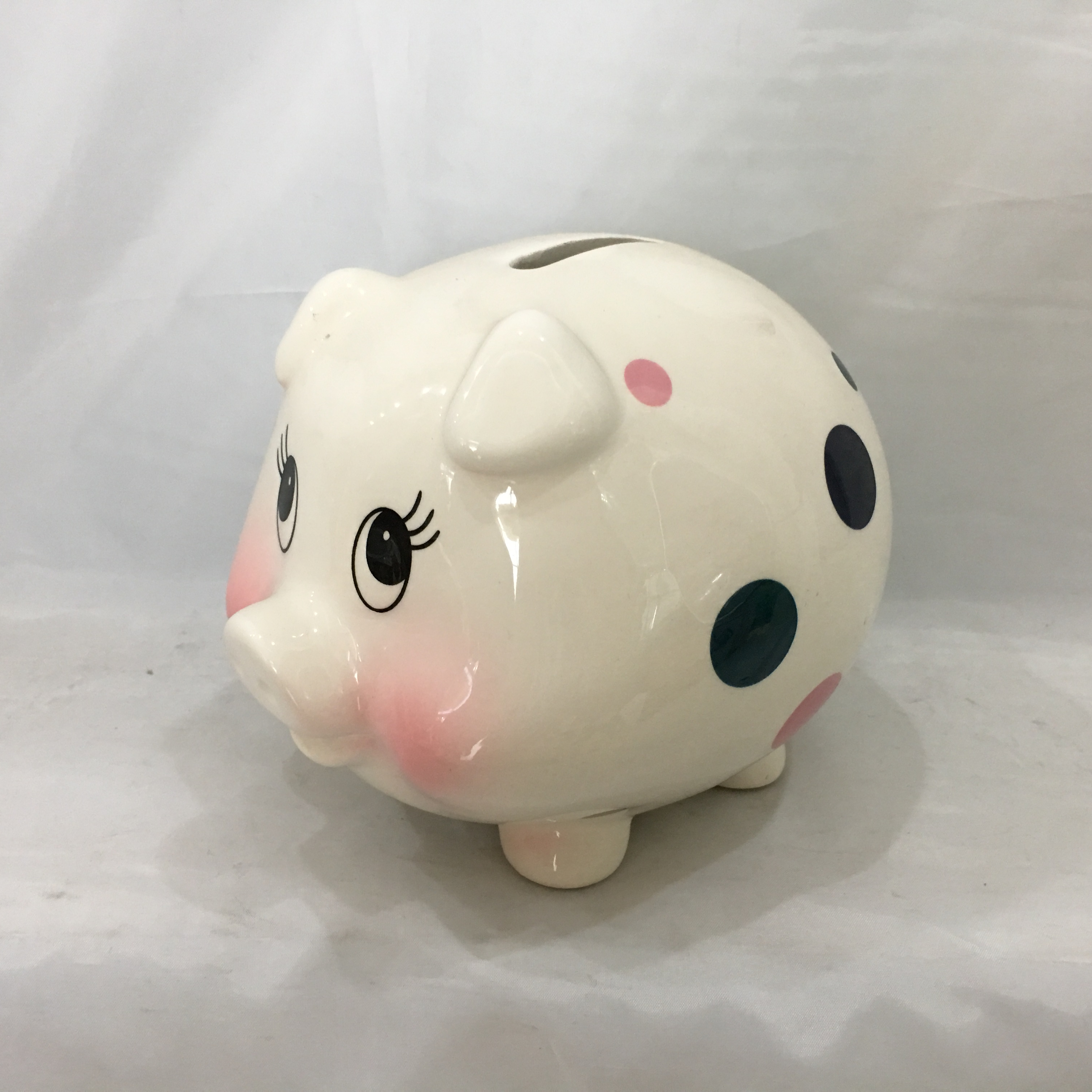 2019 All kinds pig shape ceramic coin bank cute piggy design money bank