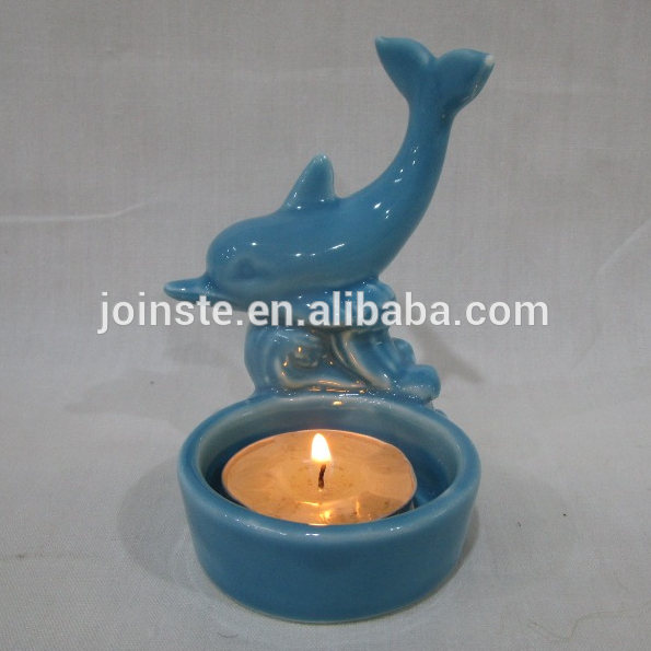 Custom dolphin shape candle stand candle holder decorative