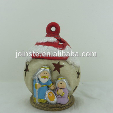 Custom cheap resin figurine for nativity set Christmas nativity set decoration