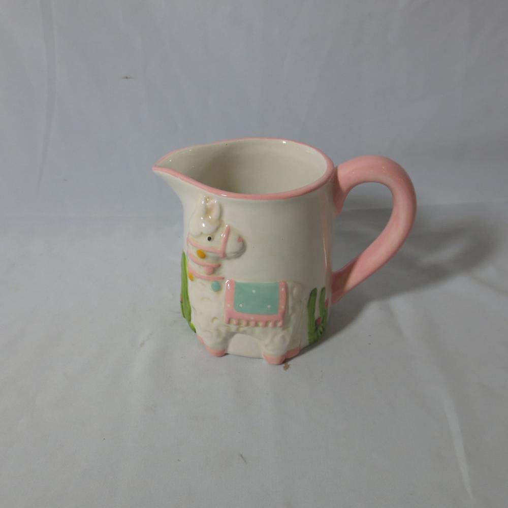 Ceramic Llama Alpaca Creamer Pitcher, custom accept