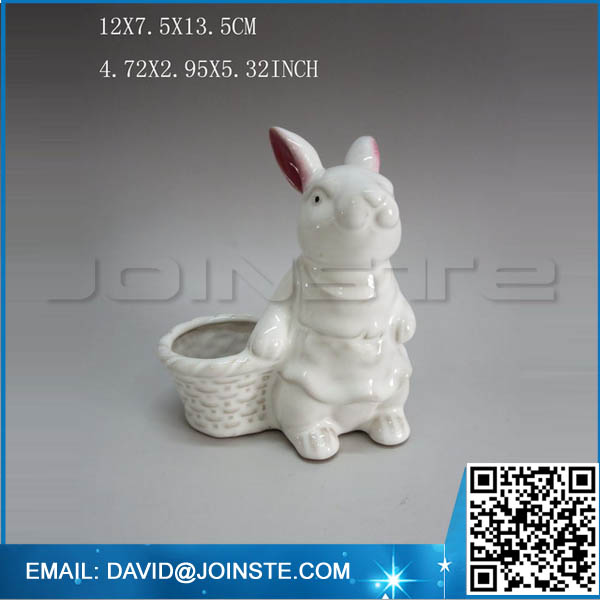 Colorful home rabbit figurines decoration