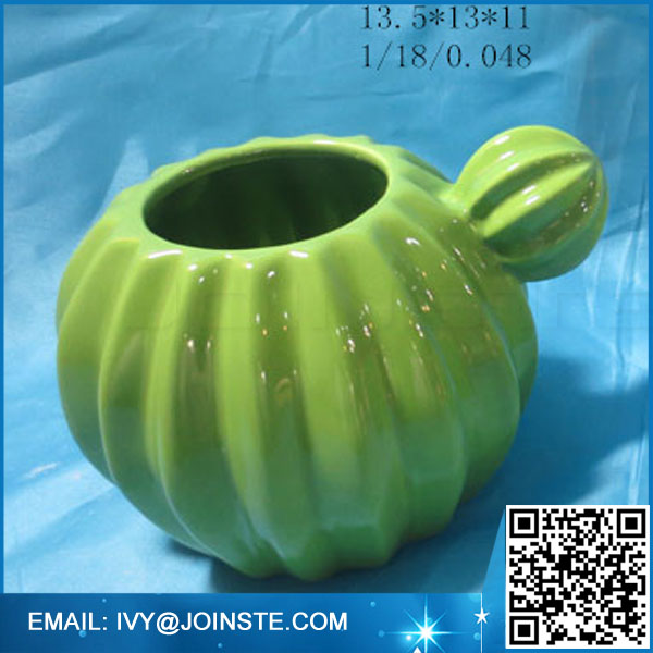 Ceramic cactus plant shaped vase wholesale ceramic vase