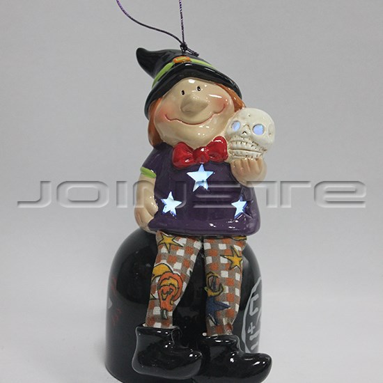 Halloween ceramic ornaments the witch doll