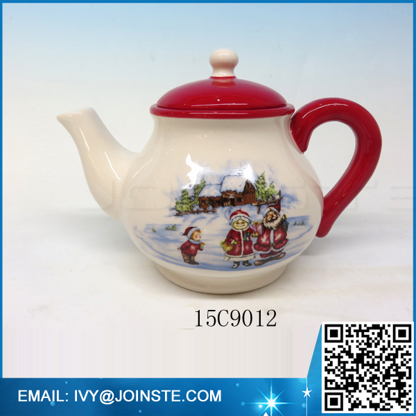 Santa teapot Christmas ceramic decorative tea pot