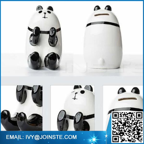 Ceramic Animal Piggy Bank Cell Phone Stand Holder Panda cute glazed dolomite phone holder cell phone holder for desk