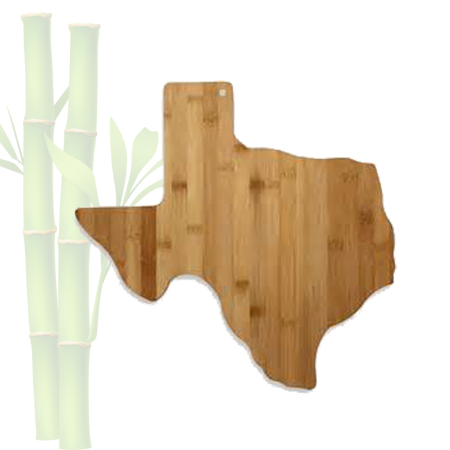 Bamboo State Cutting & Serving Board "UNITED STATES of AMERICA", 100% Organic Bamboo Cutting Board fores in a Slide-Out Drawer
