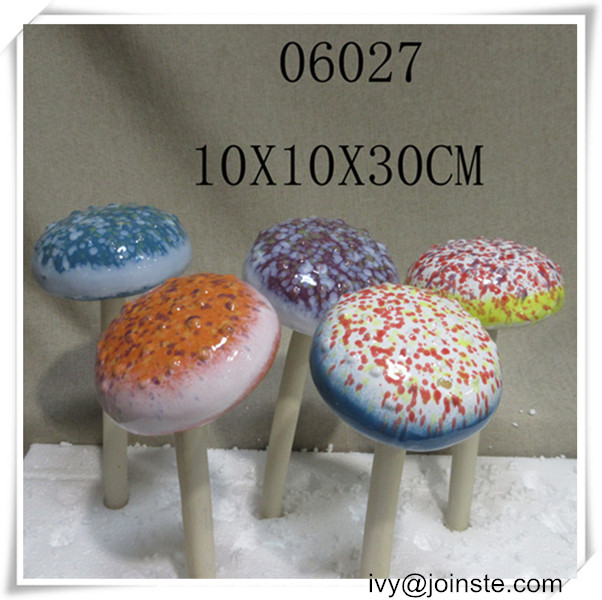 New style mushroom figurines garden decor ceramic mushroom sculpture