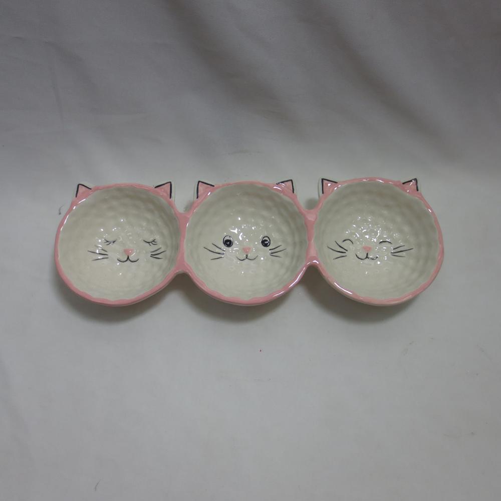 Cat Ceramic Tea Bag Holders – Set of 3, Cat Inspired Tea Holder Tea Bag Coasters ,Nook Tea Bag Rest Plate