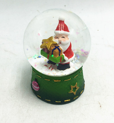 Winter glass ball santa snowglobes christmas gift