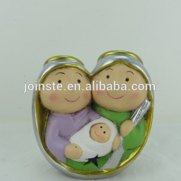 Custom cheap resin nativity set figurine for nativity set handmade painting