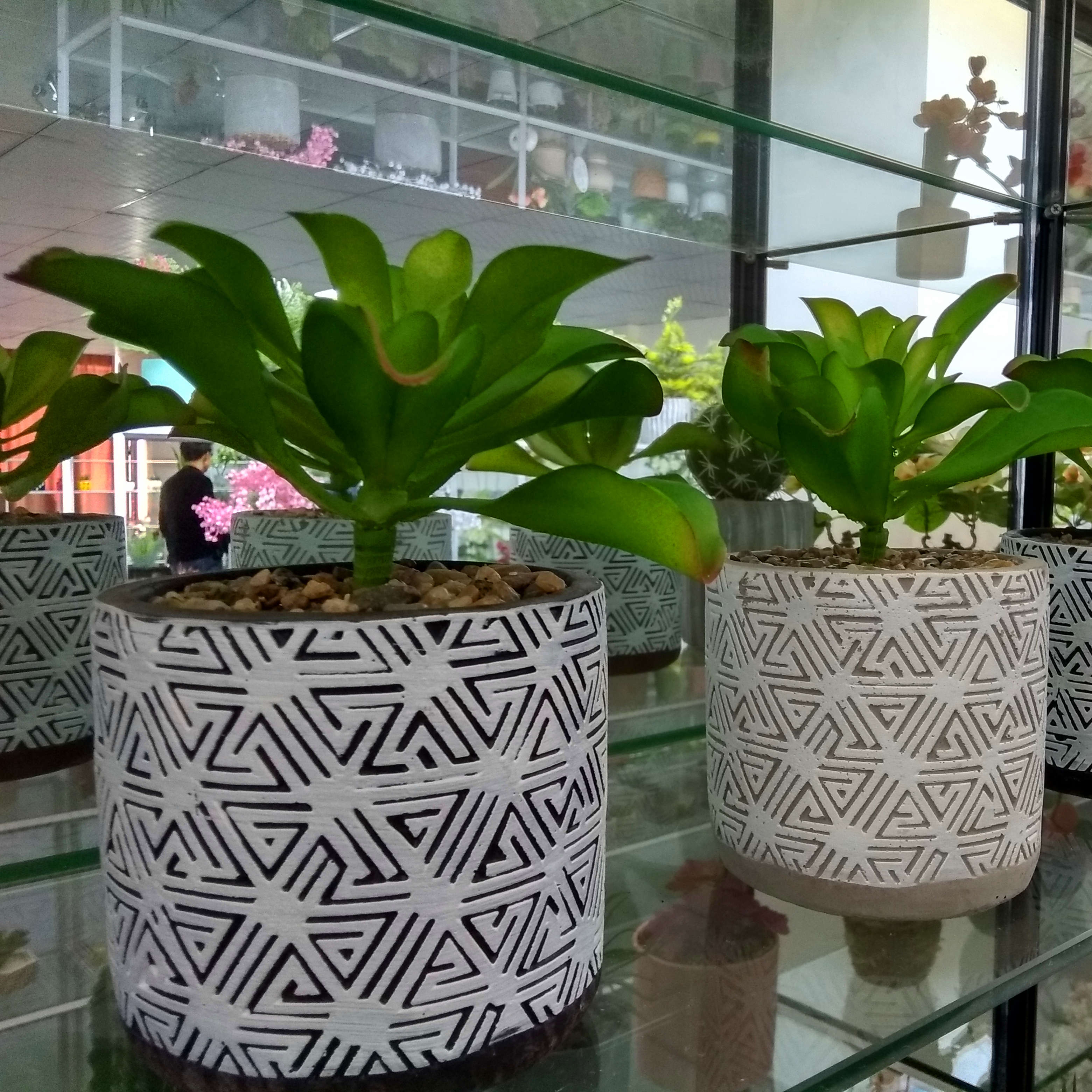 High quality cement indoor decorative flower pot