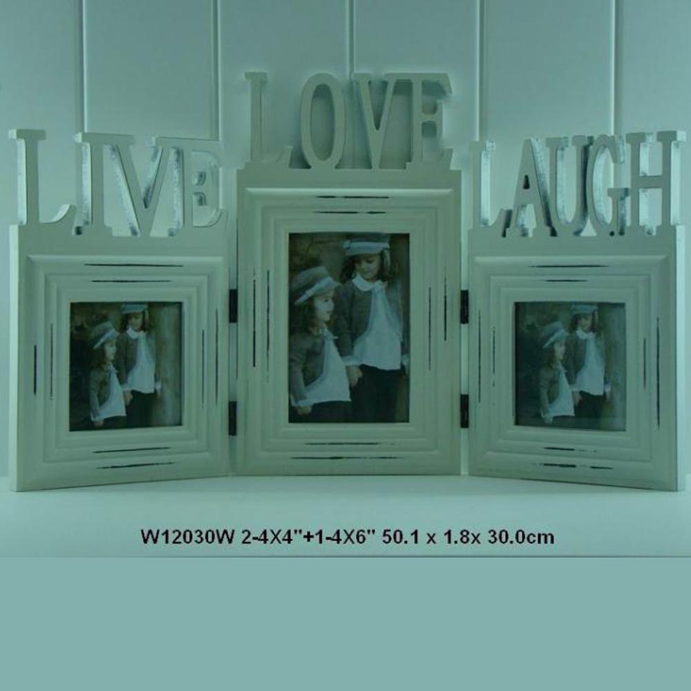 pictures wooden  photo frame with three english letter wood picture  frame