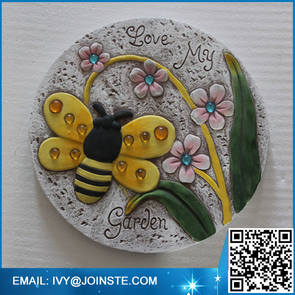 Buttfly with flower stepping stone for garden decoration stepping stone