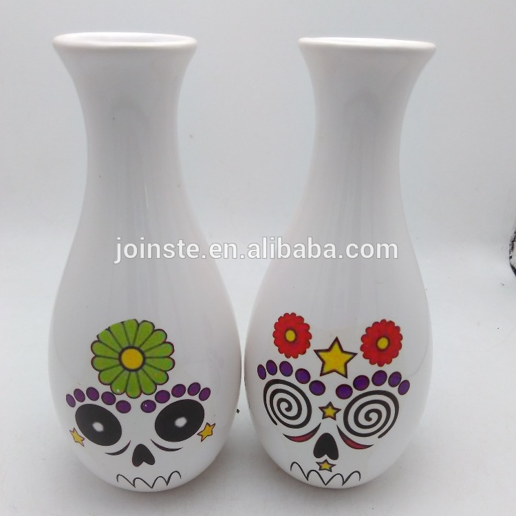 Glaze large lighted indoor ceramic flower vase for home or hotel
