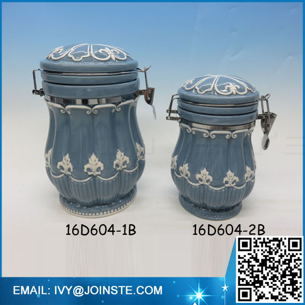 Ceramic cookie jar porcelain seal pot wholesale