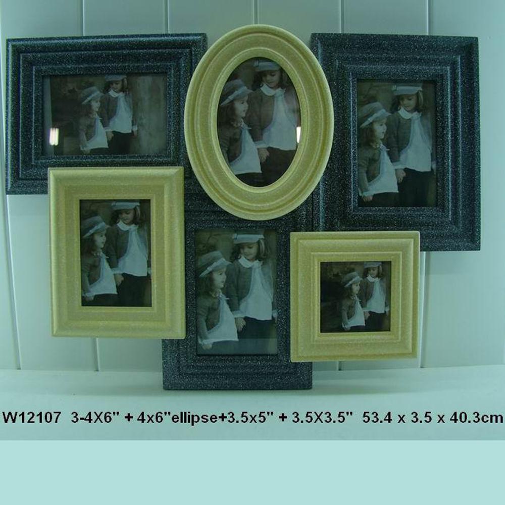 Distressed Wooden Picture Frames with various colors and sizes
