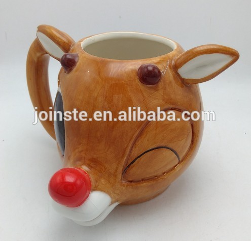 Customized cute deer kid ceramic mug