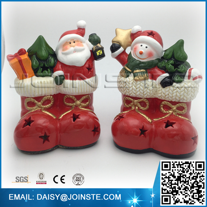Santa Snowman light up christmas socks
