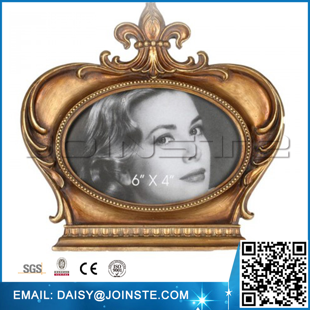 New style crown shaped resin 3d display frame