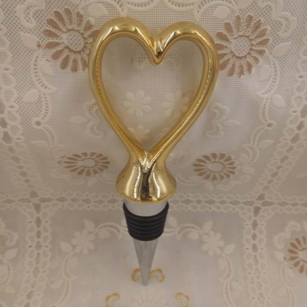 Valentine's Day Wedding heart Wine bottle stopper, Ceramic, Custom accept