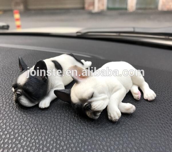 Sleeping resin bulldog statues,polyresin dog figurines,small dog souvenir