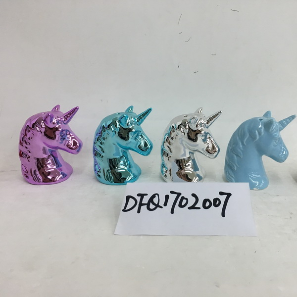 Customized Ceramic Unicorn Bank Unicorn shape money box ceramic