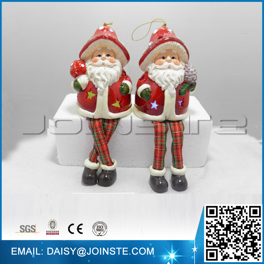 Hanging Santa father with Mushroom hat custom christmas ornament