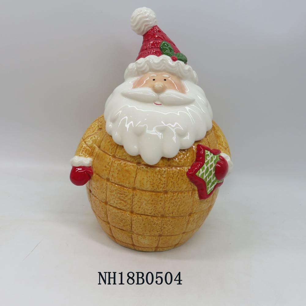 Custom Christmas Storage Jar Decorative Ceramic Candy Jars Wholesale