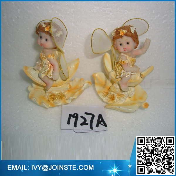 Cheap resin ornaments fairy flower fairy for garden decor