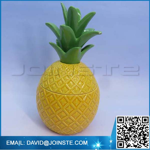 Most popular ceramic pineapple storage jar ,ceramic pineapple cookie jar