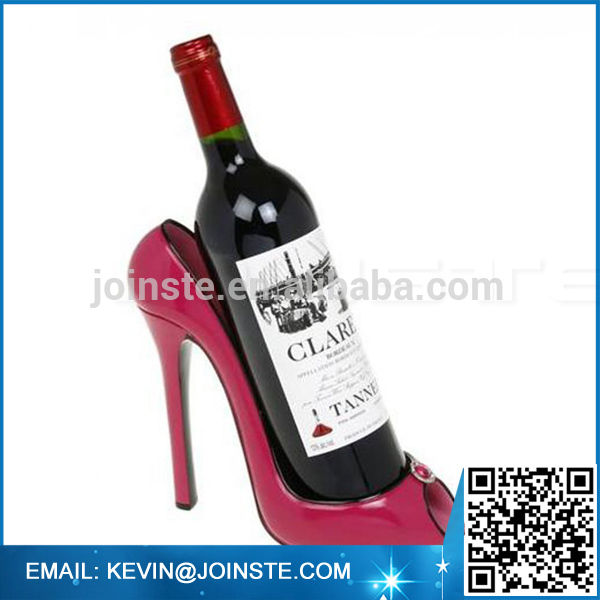 Poly resin shoe shape wine bottle holder