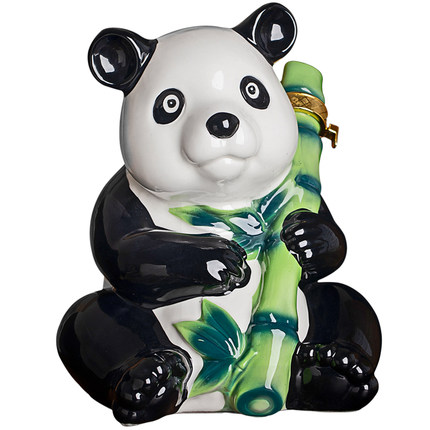 Custom made Ceramic wine bottle, Souvenir Wine bottle, Panda