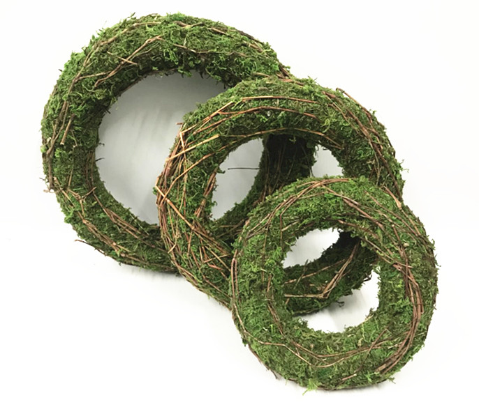 Bih fat moss wreath ,moss rings for floral