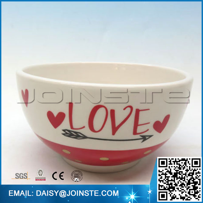 love theme bowl, valentine bowl, small ceramic bowls