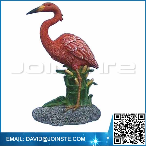 Resin Heron Figurine Garden Animal Decoration
