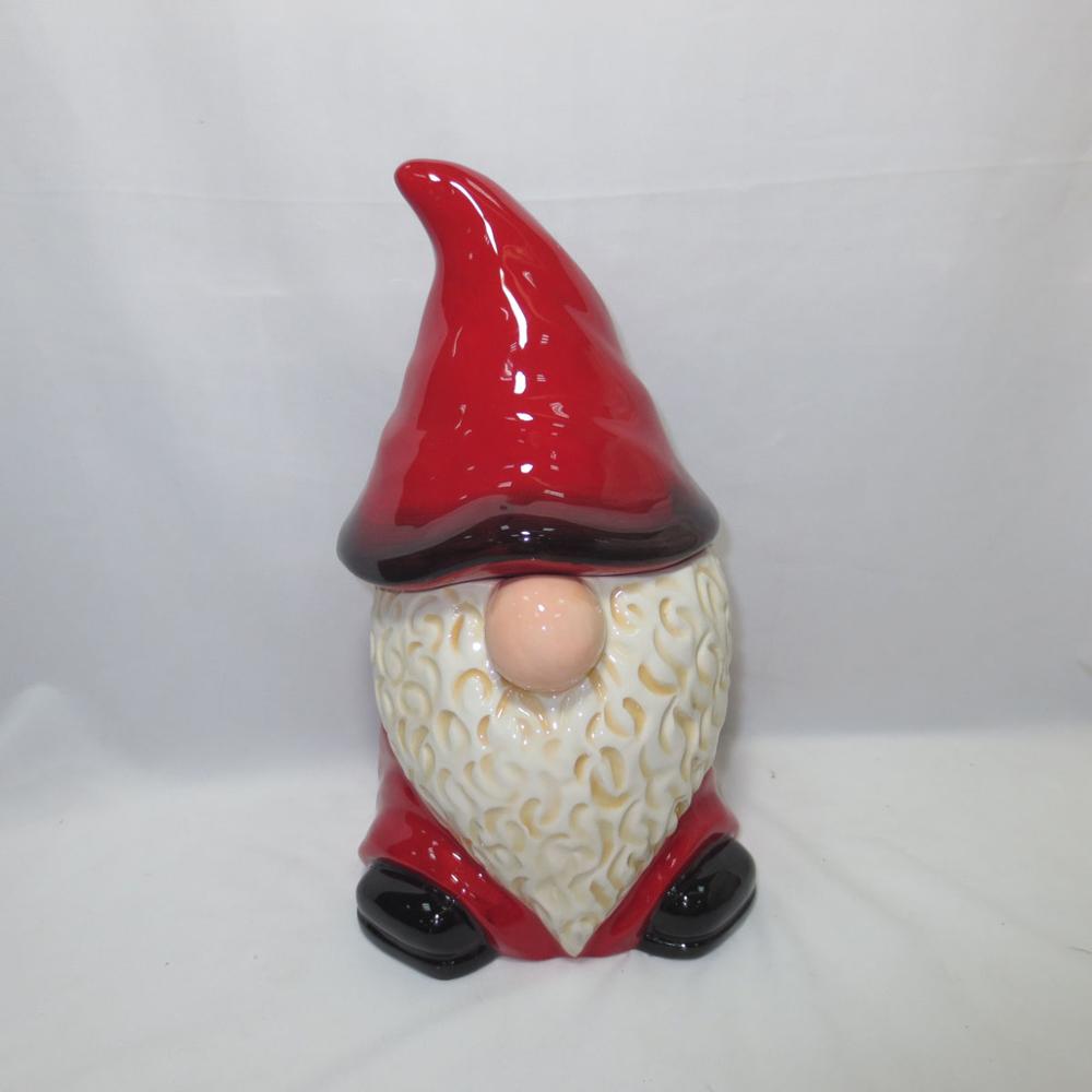 cookie jar ceramic christmas santa candy jar with lid