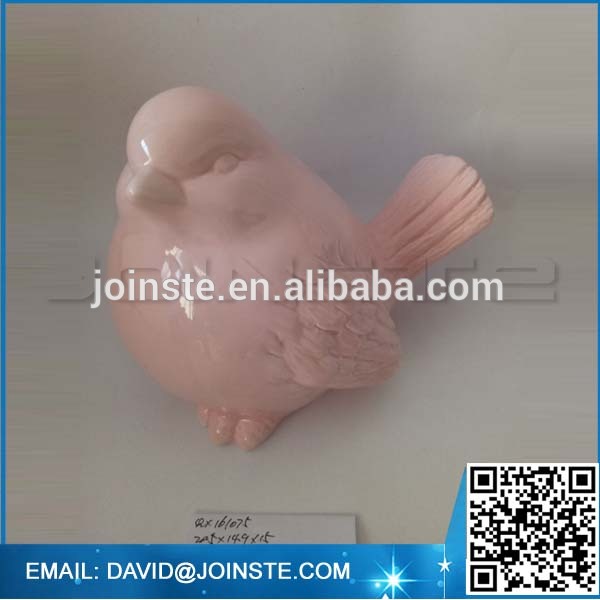 Ceramic bird shape coin bank