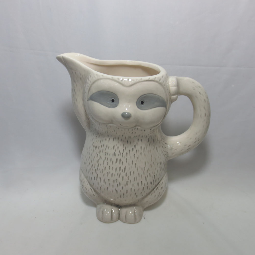 Porcelain Ceramic Animal Milk Pitcher, Sloth, Custom accept Creamer
