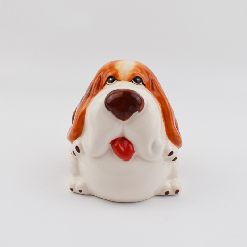 Coin Bank Boxer Puppy Ceramic Piggy Bank