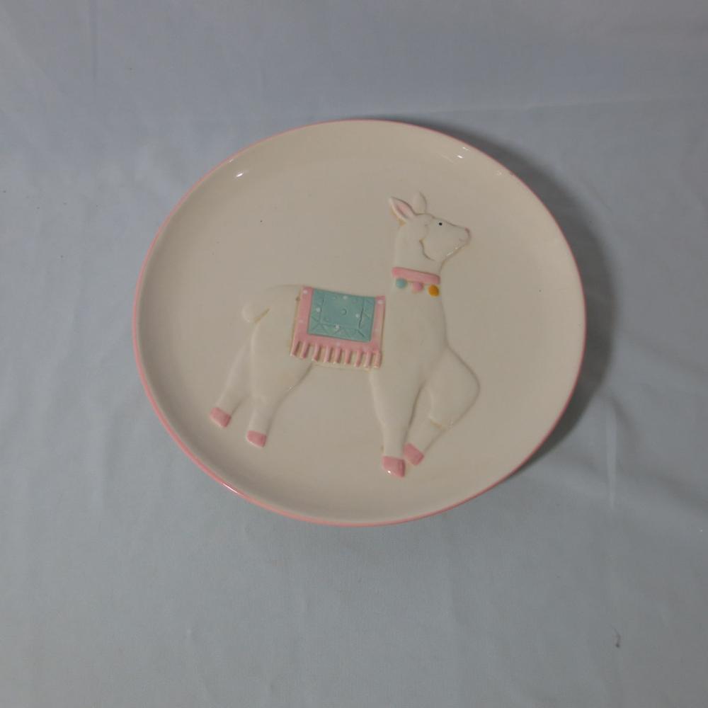 Llama Dish White Trinket Dish Candy Jewelry Dish Home Decor