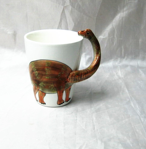 Ceramic dinosaurs mugs ,cartoon dinosaur mug