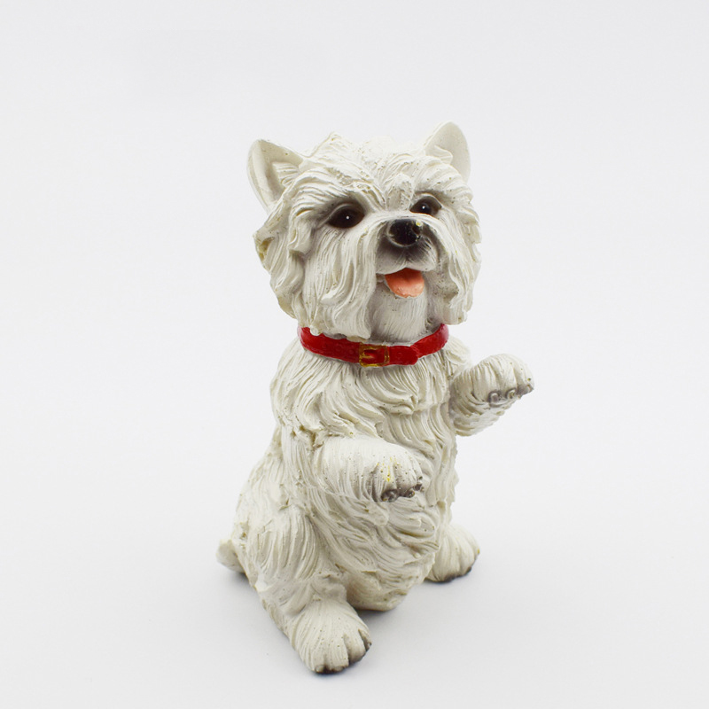 West highland white terrier Shape Ceramic Piggy Bank, Coin bank, Money box, Polyresin