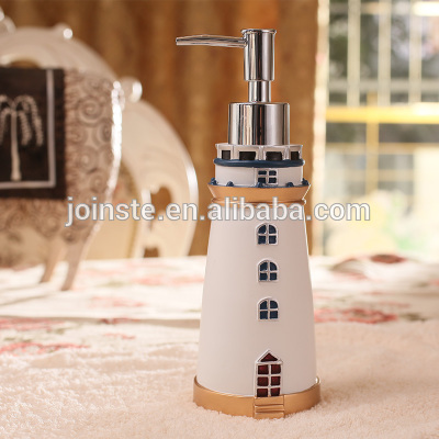 Customized standard hand made painting ceramic lotion pump bottle liquid dispenser best travel gift