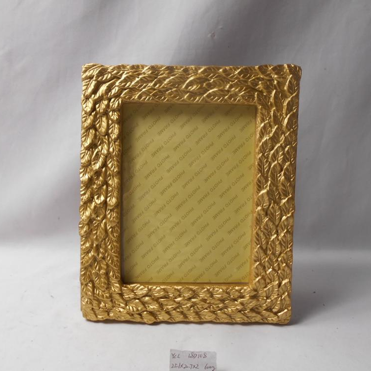 Resin Gold Photo Frame 4*6" Customized for Home Decor