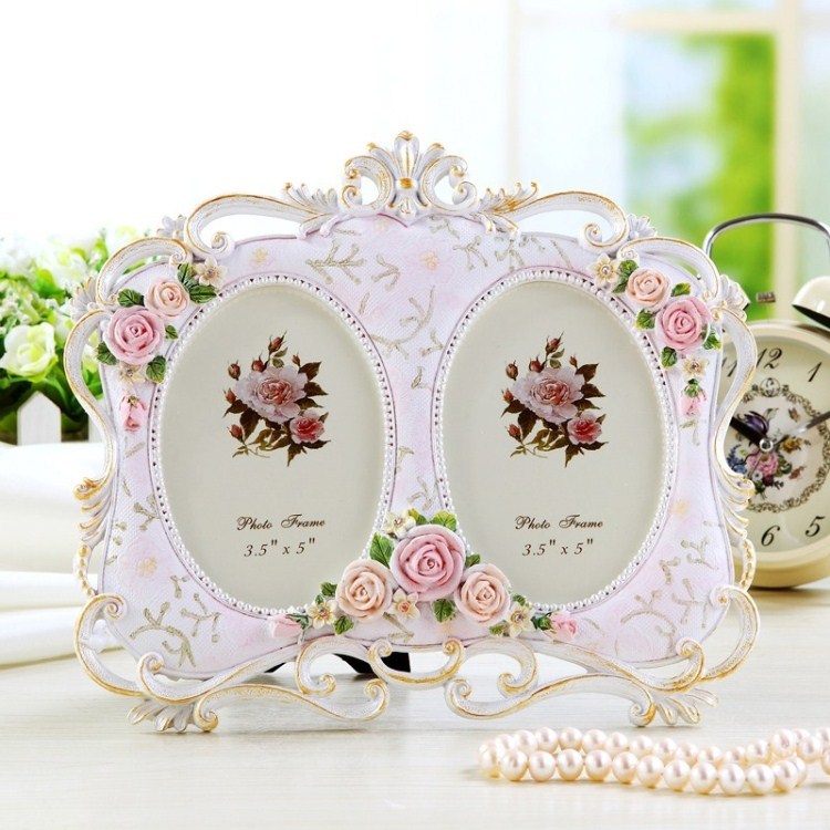 Baroque White Decorative Resin Handmade Picture Photo Frames Design